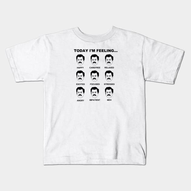 Ron Mood Kids T-Shirt by nickbeta